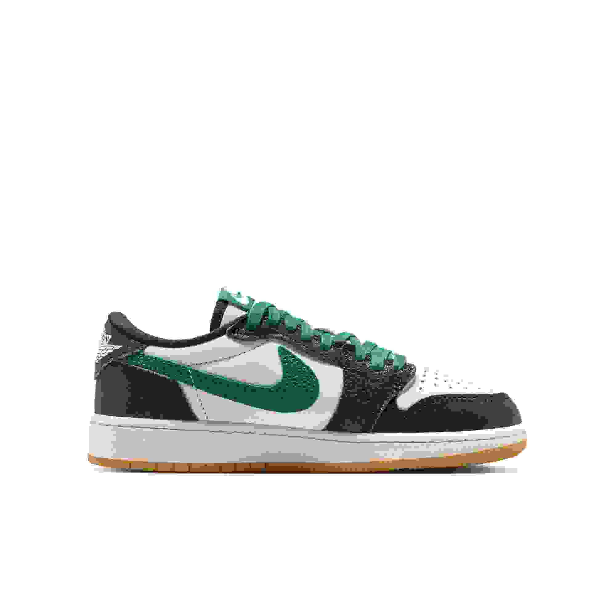 Jordan 1 Retro Low OG Grade School Kids' "Pine Green" Shoe
